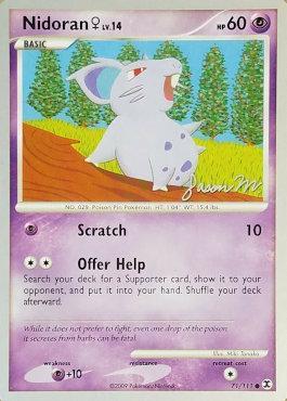 Nidoran♀ LV.14 (71/111) (Queengar - Jason Martinez) [World Championships 2009] | Jomio and Rueliete's Cards and Comics