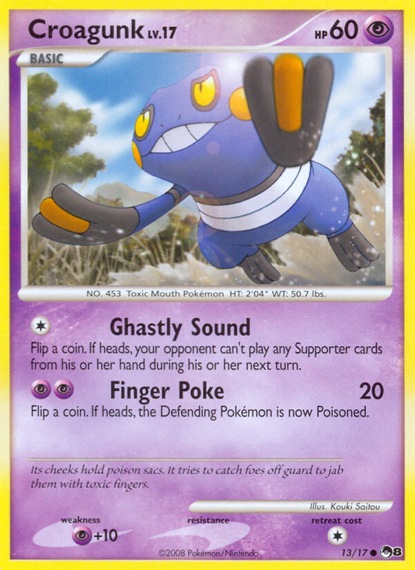 Croagunk (13/17) [POP Series 8] | Jomio and Rueliete's Cards and Comics