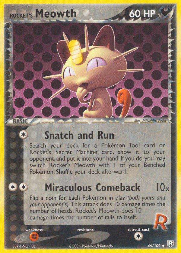 Rocket's Meowth (46/109) [EX: Team Rocket Returns] | Jomio and Rueliete's Cards and Comics