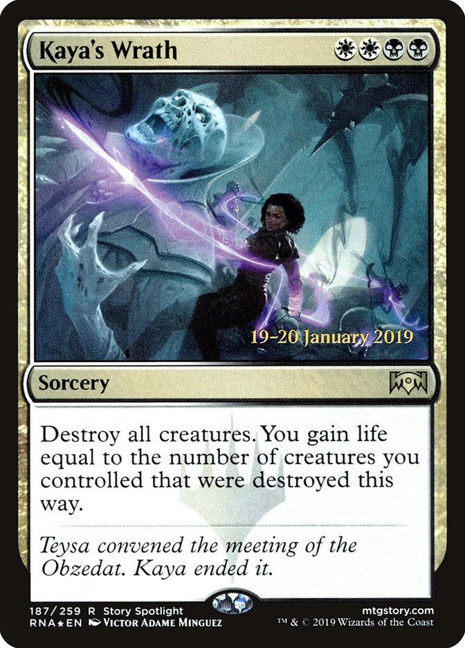 Kaya's Wrath [Ravnica Allegiance Prerelease Promos] | Jomio and Rueliete's Cards and Comics
