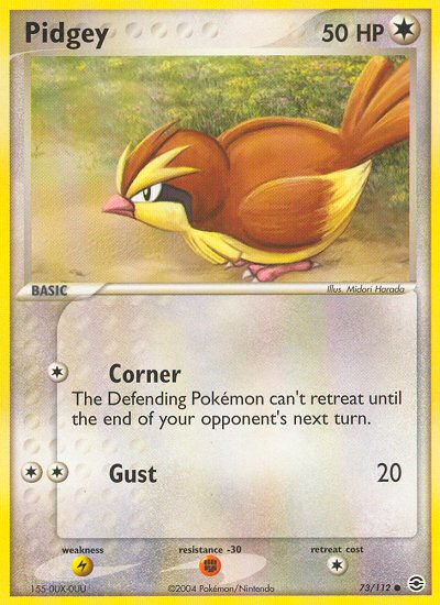 Pidgey (73/112) [EX: FireRed & LeafGreen] | Jomio and Rueliete's Cards and Comics
