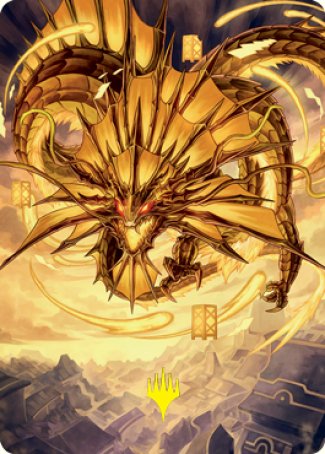 Ao, the Dawn Sky 2 Art Card (Gold-Stamped Signature) [Kamigawa: Neon Dynasty Art Series] | Jomio and Rueliete's Cards and Comics