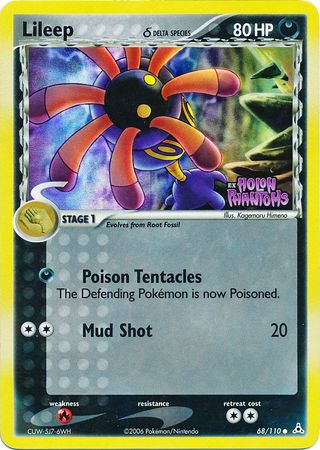 Lileep (68/110) (Delta Species) (Stamped) [EX: Holon Phantoms] | Jomio and Rueliete's Cards and Comics