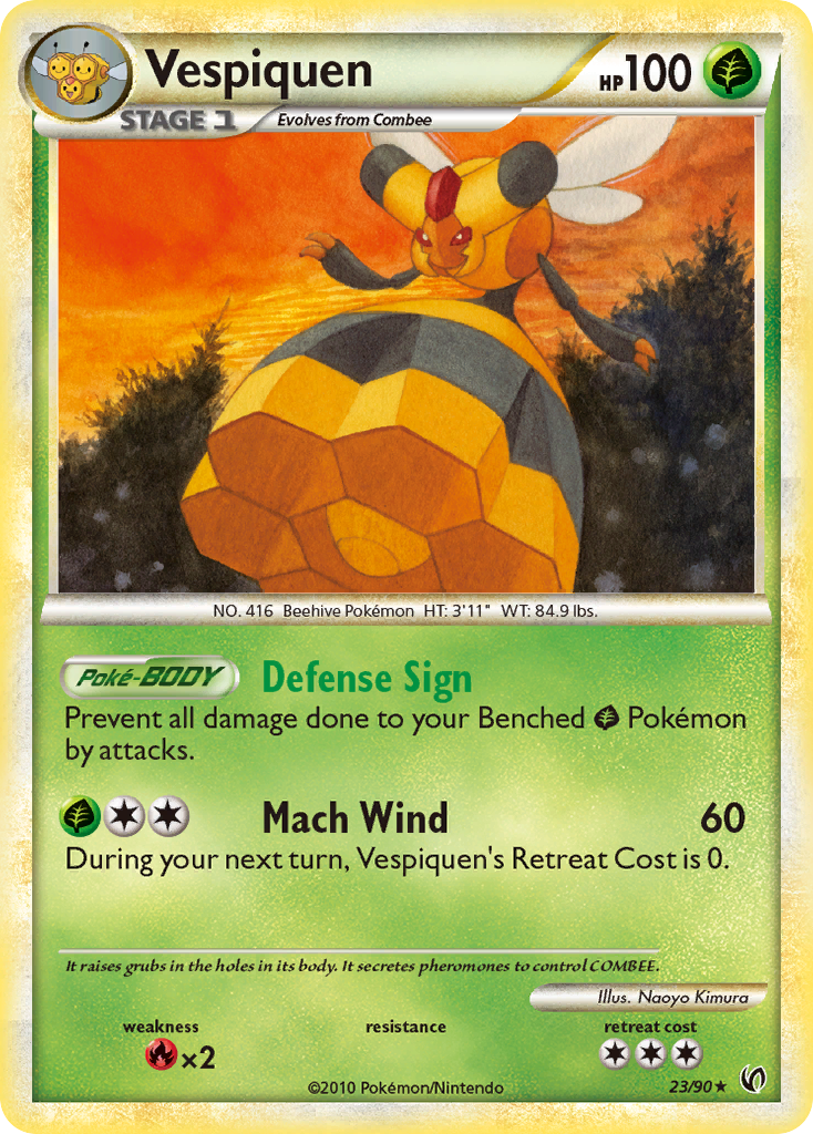 Vespiquen (23/90) [HeartGold & SoulSilver: Undaunted] | Jomio and Rueliete's Cards and Comics