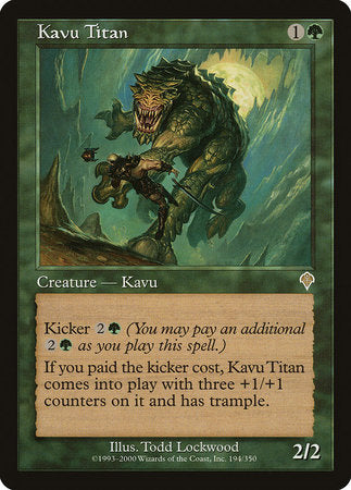 Kavu Titan [Invasion] | Jomio and Rueliete's Cards and Comics