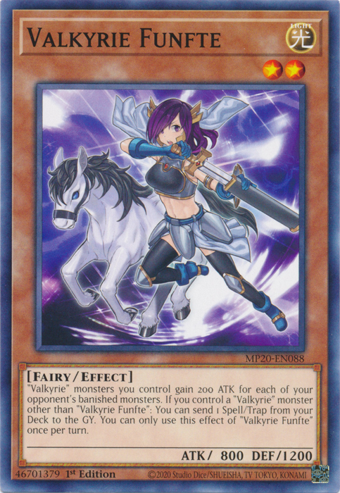 Valkyrie Funfte [MP20-EN088] Common | Jomio and Rueliete's Cards and Comics