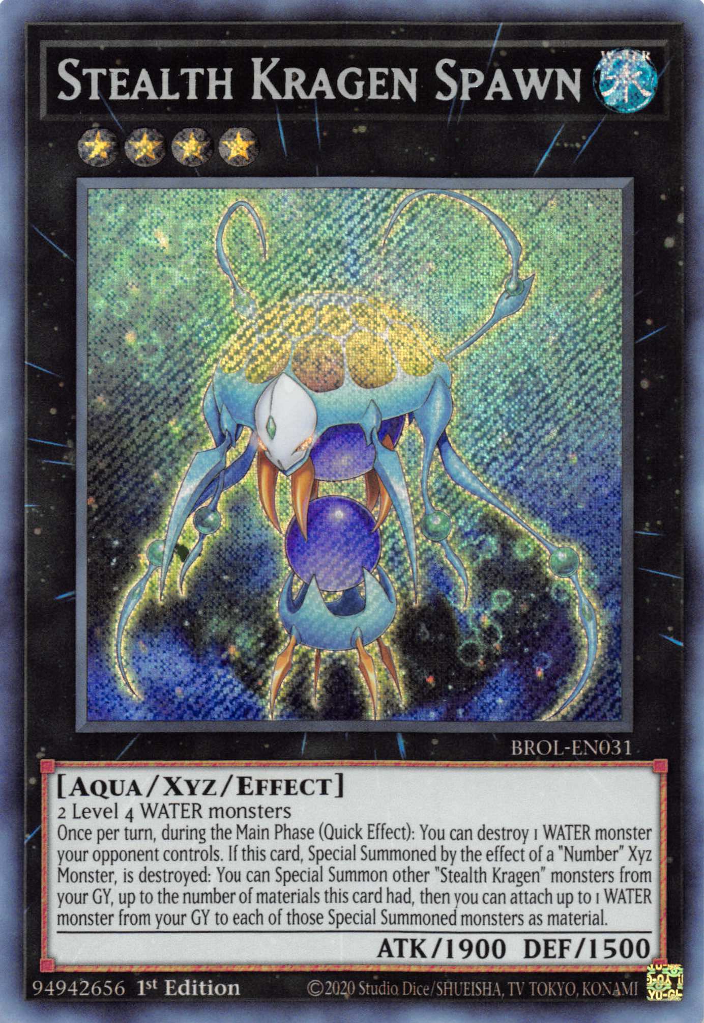 Stealth Kragen Spawn [BROL-EN031] Secret Rare | Jomio and Rueliete's Cards and Comics