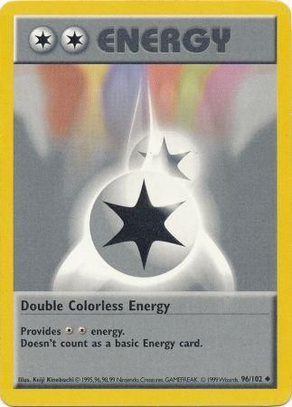 Double Colorless Energy (96/102) [Base Set Shadowless Unlimited] | Jomio and Rueliete's Cards and Comics