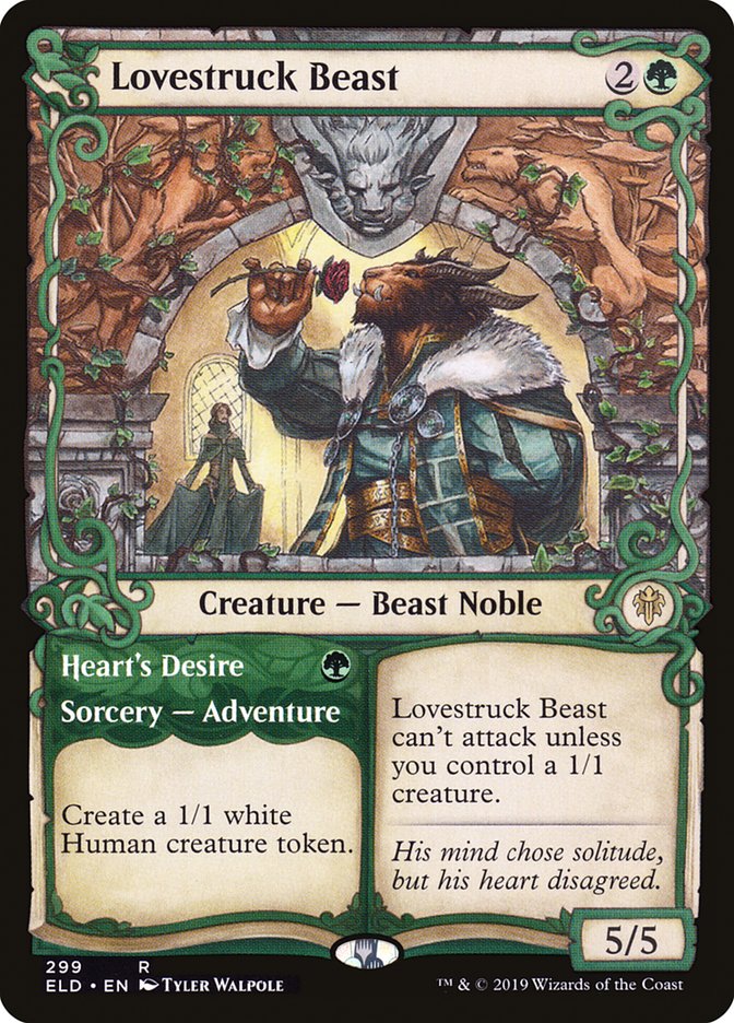 Lovestruck Beast // Heart's Desire (Showcase) [Throne of Eldraine] | Jomio and Rueliete's Cards and Comics