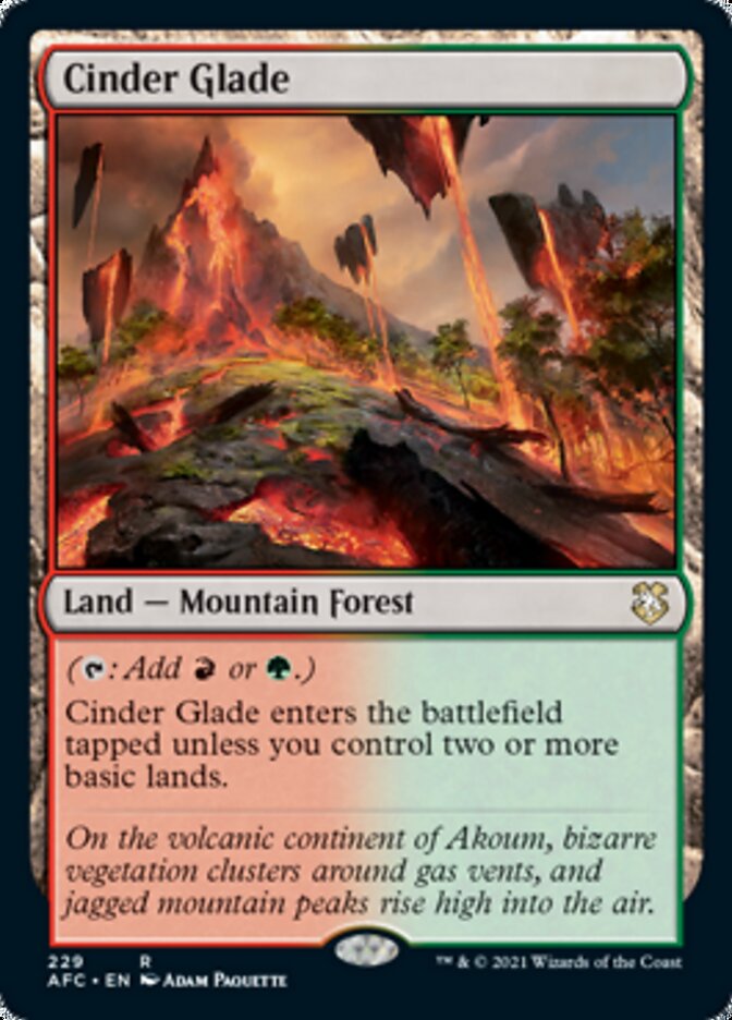 Cinder Glade [Dungeons & Dragons: Adventures in the Forgotten Realms Commander] | Jomio and Rueliete's Cards and Comics