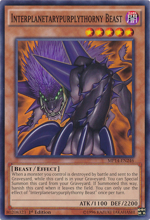 Interplanetarypurplythorny Beast [MP14-EN246] Common | Jomio and Rueliete's Cards and Comics