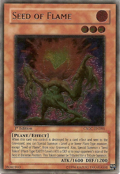 Seed of Flame (UTR) [CSOC-EN081] Ultimate Rare | Jomio and Rueliete's Cards and Comics