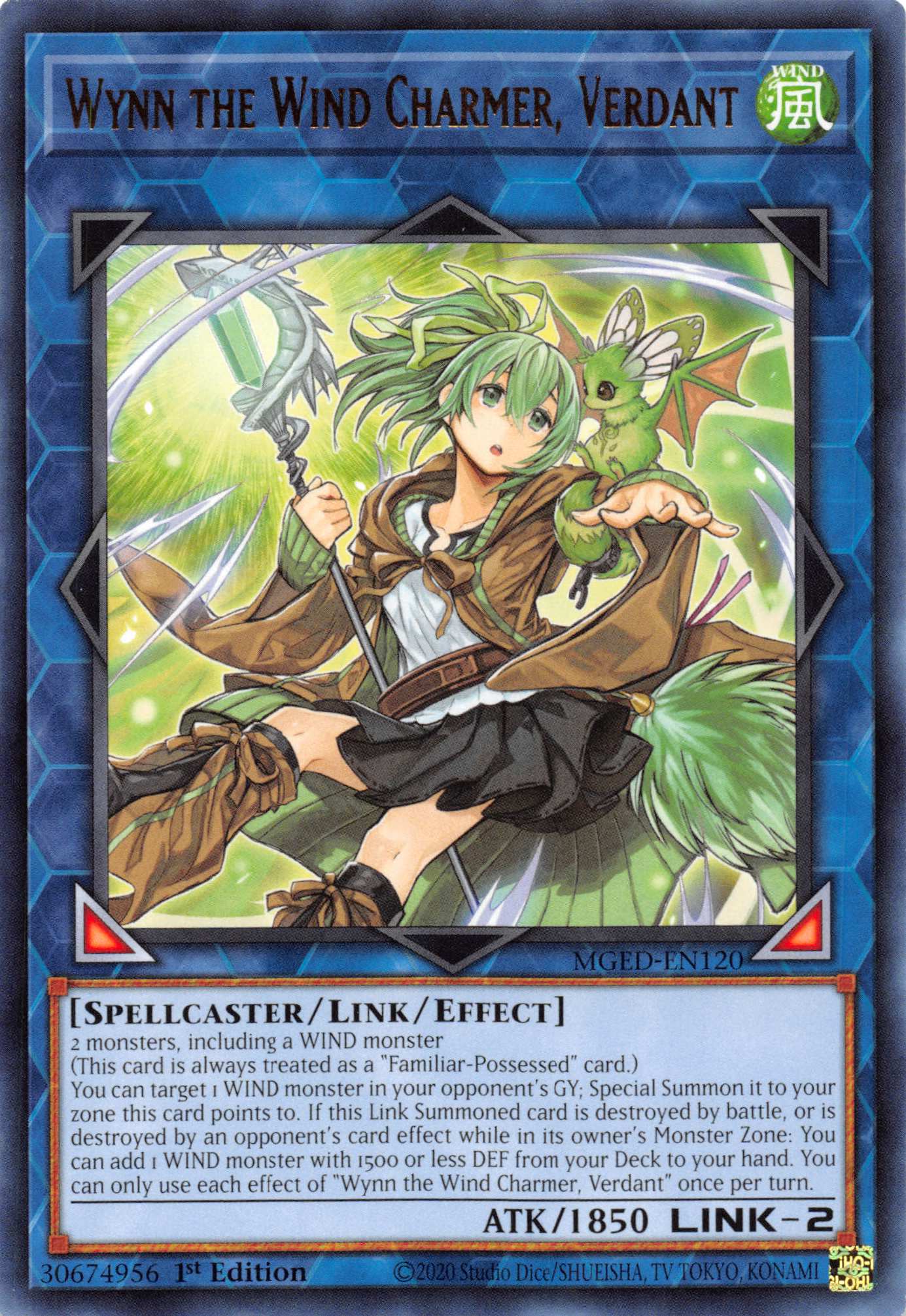 Wynn the Wind Charmer, Verdant [MGED-EN120] Rare | Jomio and Rueliete's Cards and Comics