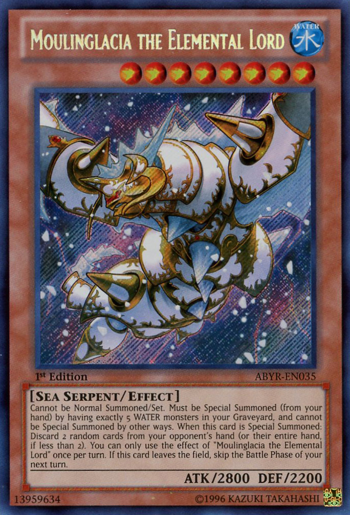 Moulinglacia the Elemental Lord [ABYR-EN035] Secret Rare | Jomio and Rueliete's Cards and Comics