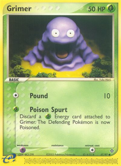 Grimer (57/97) [EX: Dragon] | Jomio and Rueliete's Cards and Comics