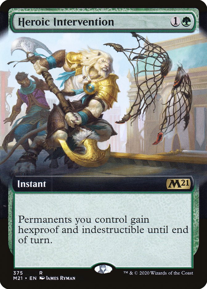 Heroic Intervention (Extended Art) [Core Set 2021] | Jomio and Rueliete's Cards and Comics