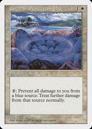 Circle of Protection: Blue [Fifth Edition] | Jomio and Rueliete's Cards and Comics