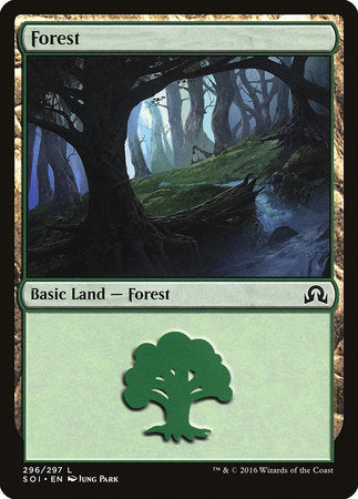 Forest (296) [Shadows over Innistrad] | Jomio and Rueliete's Cards and Comics