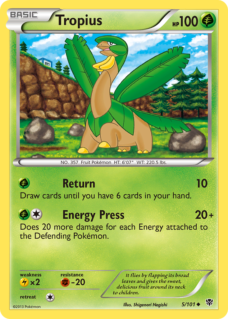Tropius (5/101) [Black & White: Plasma Blast] | Jomio and Rueliete's Cards and Comics