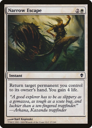 Narrow Escape [Zendikar] | Jomio and Rueliete's Cards and Comics