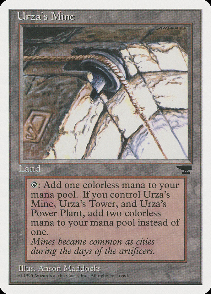 Urza's Mine (Pulley Embedded in Stone) [Chronicles] | Jomio and Rueliete's Cards and Comics