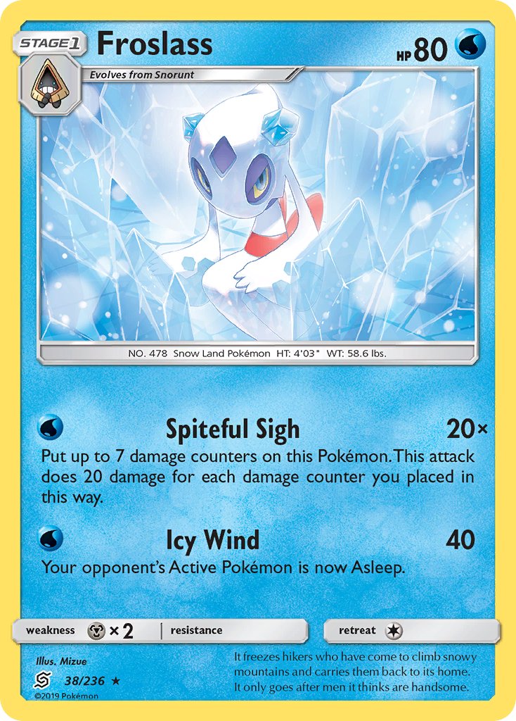 Froslass (38/236) (Theme Deck Exclusive) [Sun & Moon: Unified Minds] | Jomio and Rueliete's Cards and Comics