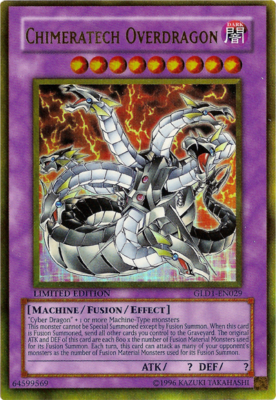Chimeratech Overdragon [GLD1-EN029] Gold Rare | Jomio and Rueliete's Cards and Comics