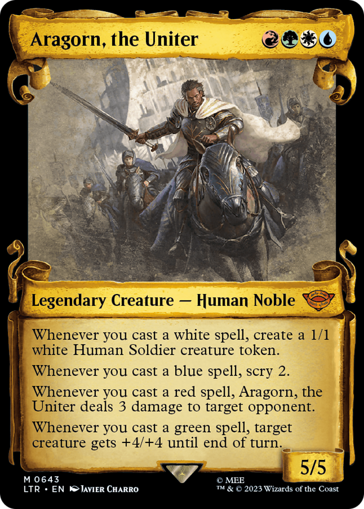 Aragorn, the Uniter [The Lord of the Rings: Tales of Middle-Earth Showcase Scrolls] | Jomio and Rueliete's Cards and Comics