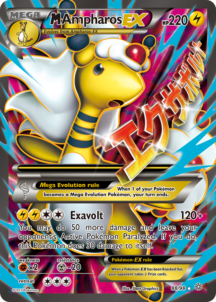 M Ampharos EX (88/98) [XY: Ancient Origins] | Jomio and Rueliete's Cards and Comics