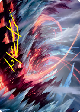 Frostboil Snarl Art Card (Gold-Stamped Signature) [Strixhaven: School of Mages Art Series] | Jomio and Rueliete's Cards and Comics