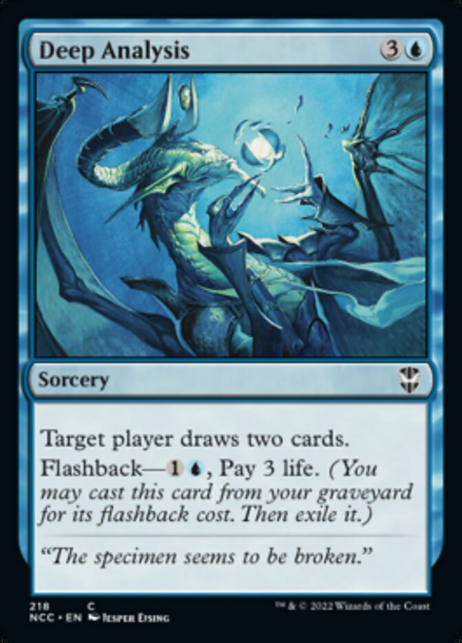 Deep Analysis [Streets of New Capenna Commander] | Jomio and Rueliete's Cards and Comics