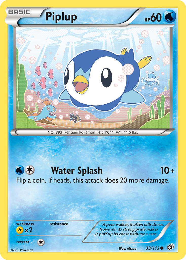 Piplup (33/113) [Black & White: Legendary Treasures] | Jomio and Rueliete's Cards and Comics