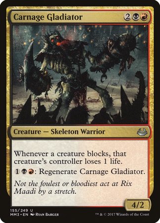 Carnage Gladiator [Modern Masters 2017] | Jomio and Rueliete's Cards and Comics