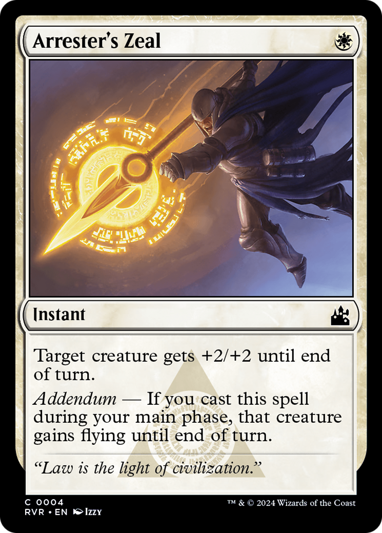 Arrester's Zeal [Ravnica Remastered] | Jomio and Rueliete's Cards and Comics