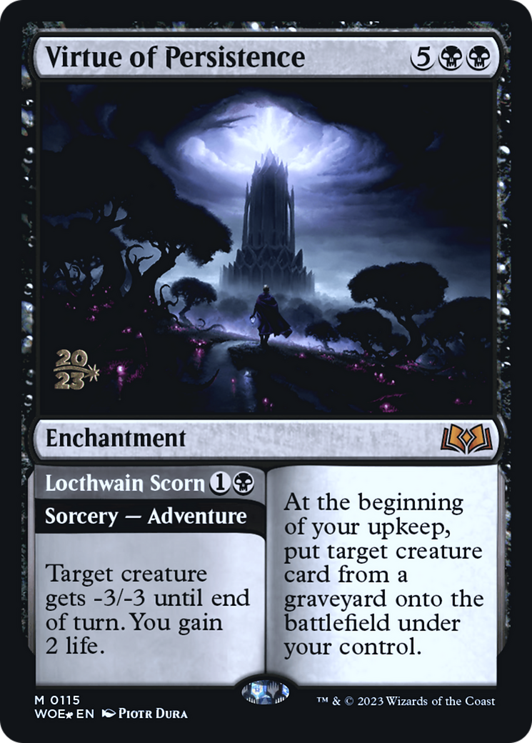 Virtue of Persistence // Locthwain Scorn [Wilds of Eldraine Prerelease Promos] | Jomio and Rueliete's Cards and Comics