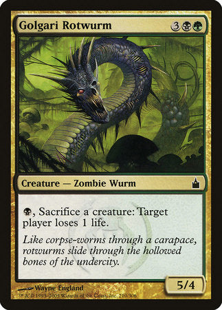 Golgari Rotwurm [Ravnica: City of Guilds] | Jomio and Rueliete's Cards and Comics