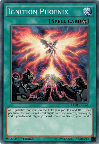 Ignition Phoenix [CORE-EN061] Common | Jomio and Rueliete's Cards and Comics