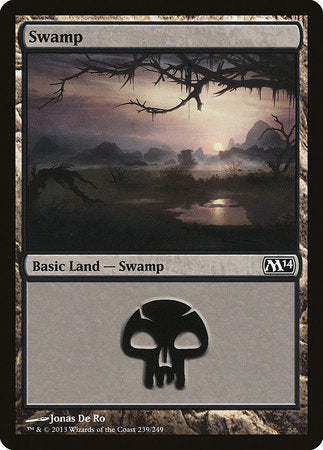 Swamp (239) [Magic 2014] | Jomio and Rueliete's Cards and Comics