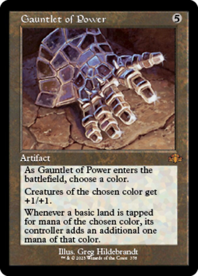 Gauntlet of Power (Retro) [Dominaria Remastered] | Jomio and Rueliete's Cards and Comics