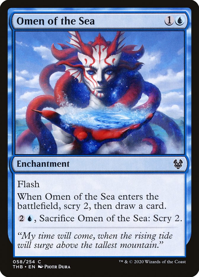 Omen of the Sea [Theros Beyond Death] | Jomio and Rueliete's Cards and Comics