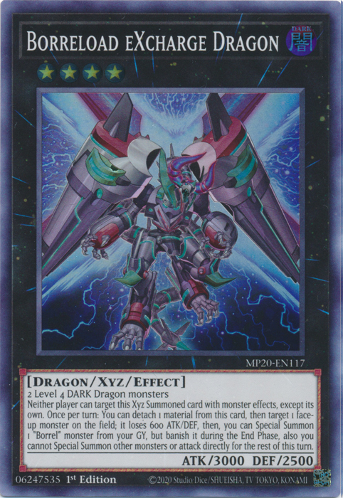 Borreload eXcharge Dragon [MP20-EN117] Super Rare | Jomio and Rueliete's Cards and Comics
