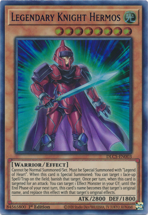 Legendary Knight Hermos (Blue) [DLCS-EN003] Ultra Rare | Jomio and Rueliete's Cards and Comics
