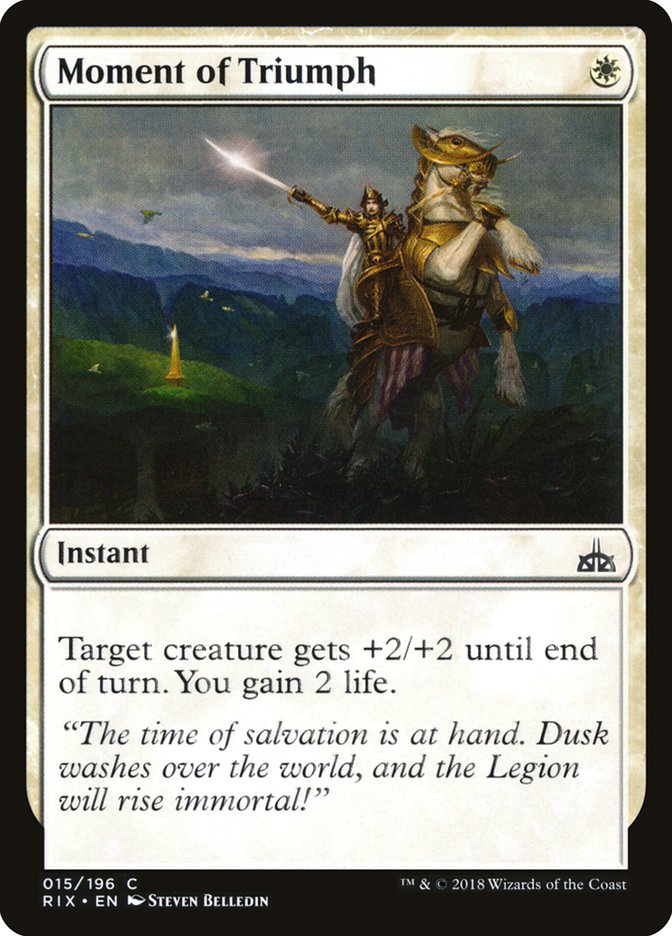 Moment of Triumph [Rivals of Ixalan] | Jomio and Rueliete's Cards and Comics