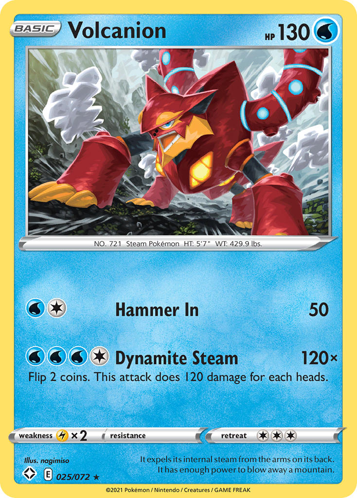 Volcanion (025/072) [Sword & Shield: Shining Fates] | Jomio and Rueliete's Cards and Comics