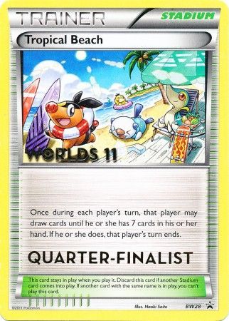 Tropical Beach (BW28) (Quarter Finalist) [Black & White: Black Star Promos] | Jomio and Rueliete's Cards and Comics