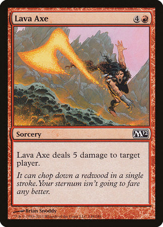 Lava Axe [Magic 2012] | Jomio and Rueliete's Cards and Comics