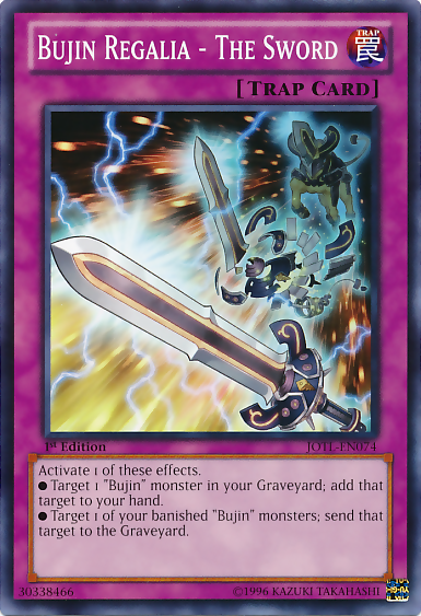 Bujin Regalia - The Sword [JOTL-EN074] Common | Jomio and Rueliete's Cards and Comics