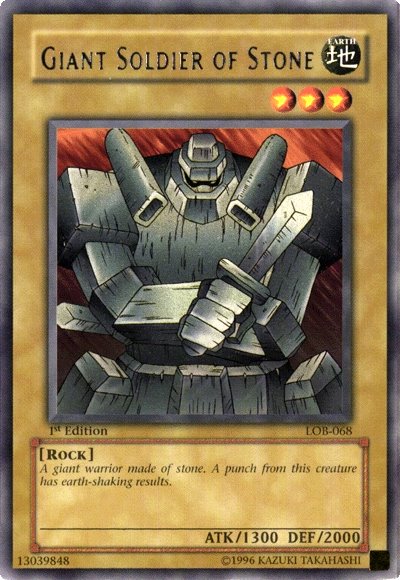Giant Soldier of Stone [LOB-068] Rare | Jomio and Rueliete's Cards and Comics