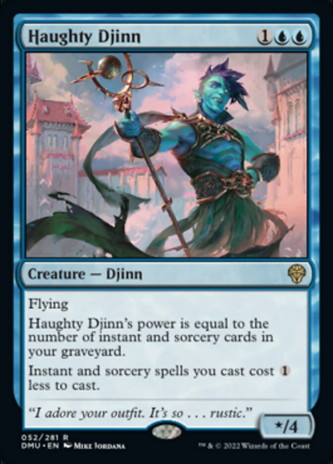 Haughty Djinn [Dominaria United] | Jomio and Rueliete's Cards and Comics