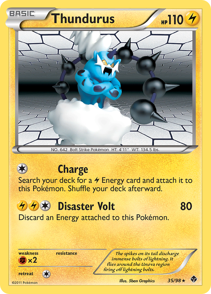 Thundurus (35/98) [Black & White: Emerging Powers] | Jomio and Rueliete's Cards and Comics